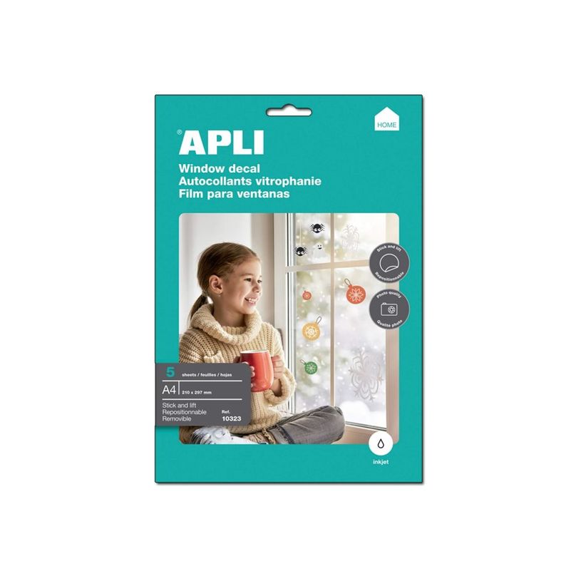 8410782103233-Apli Home - Papier vitrophanie - film décoratif pour fenêtre - 5 feuilles A4-P_400002974_1-1
