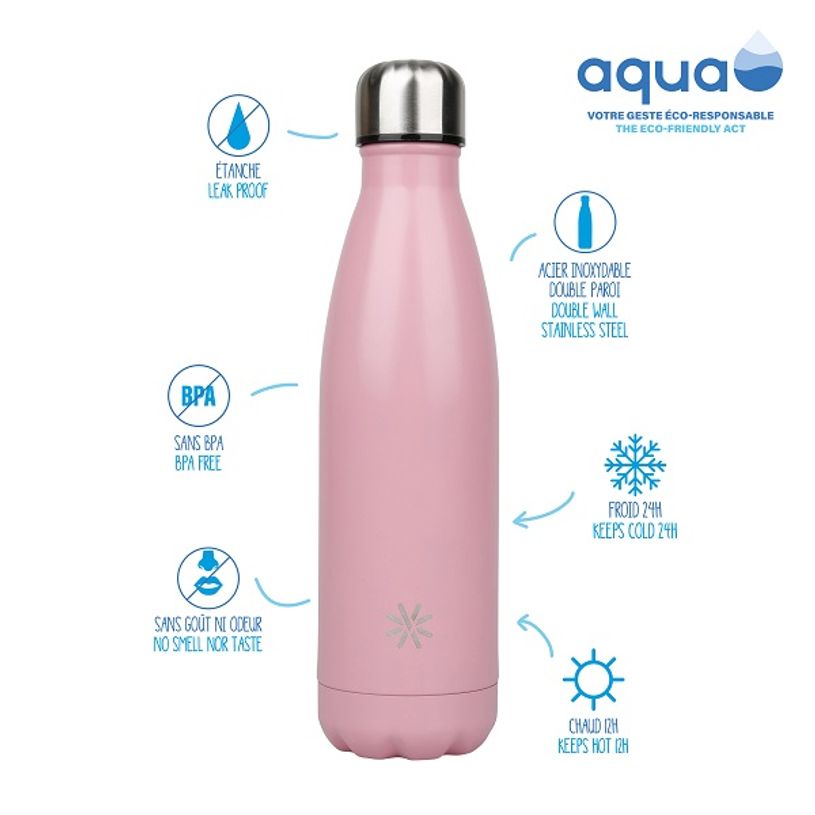 3135250122534-Aqua Pastel - Gourde Bouteille isotherme 500 ml - double paroi - disponible dans différen-P_400003009_6-2