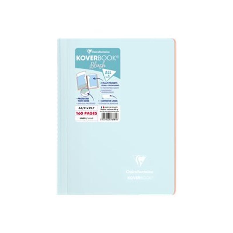 3037923767816-Clairefontaine Koverbook - Cahier à spirale polypro A4 (21x29,7 cm) - 160 pages - ligné - disponible dans-P_400003011_1-0