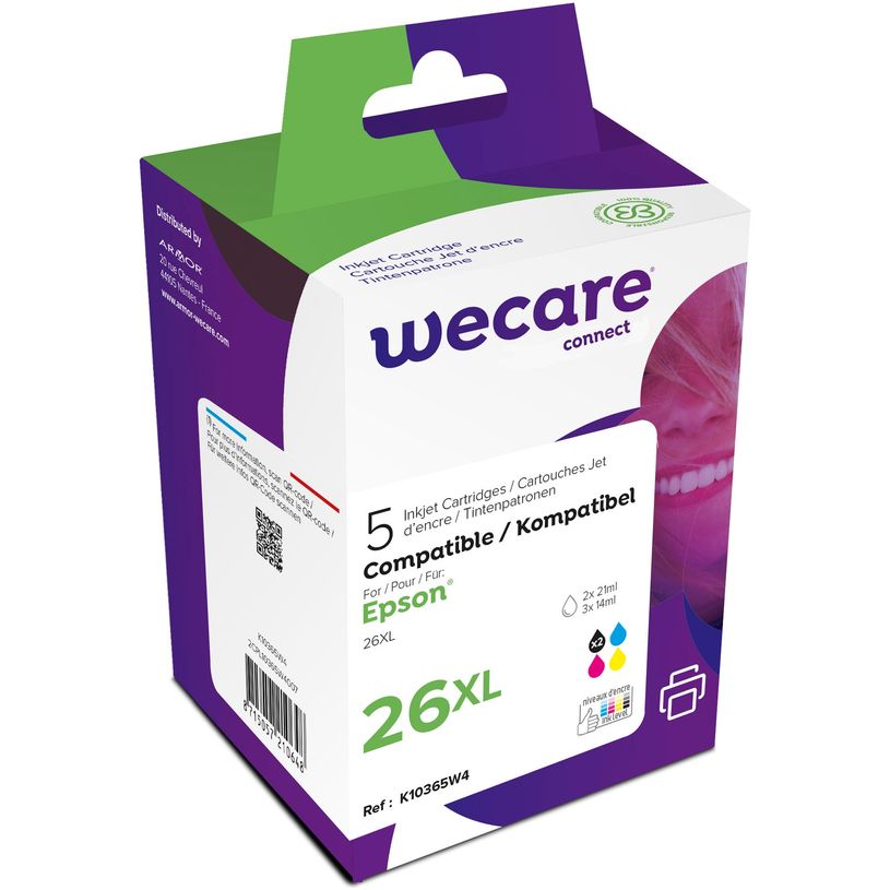 8715057210648-Cartouche compatible Epson 26XL Ours Polaire - pack de 5 - noir x2, cyan, magenta, jaune --P_400003106_1-0