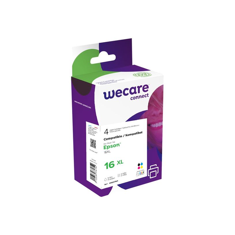 3112539774752-Cartouche compatible Epson 16XL Stylo Plume - pack de 4 - noir, cyan, magenta, jaune - Wec-P_400003108_1-0