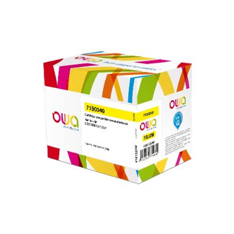 3112539774882-Cartouche laser remanufacturée Lexmark 71B0040 - jaune - Owa-P_400003249_3-2