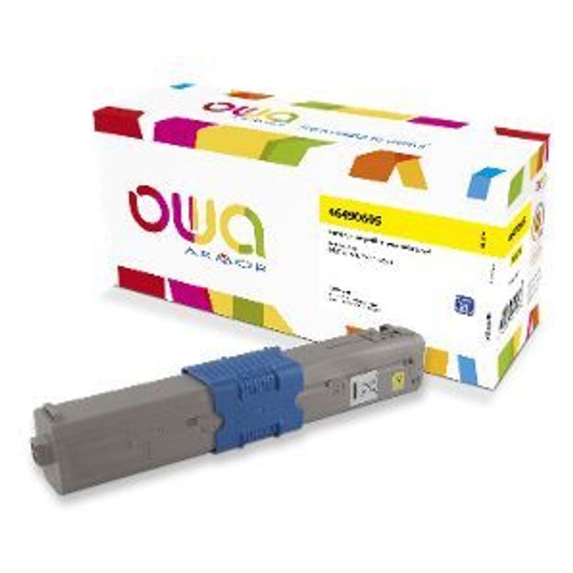 3112539825607-Cartouche laser remanufacturée OKI 46490605 - jaune - Owa-P_400003278_1-0