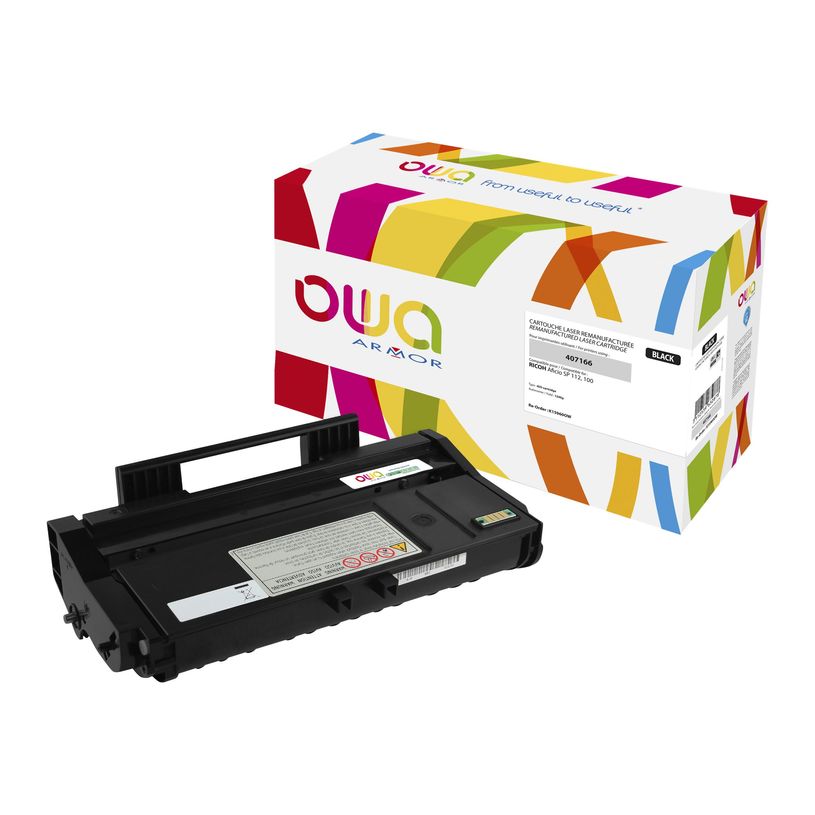 3112539632878-Cartouche laser remanufacturée Ricoh 407166 - noir - Owa-P_400003291_1-0