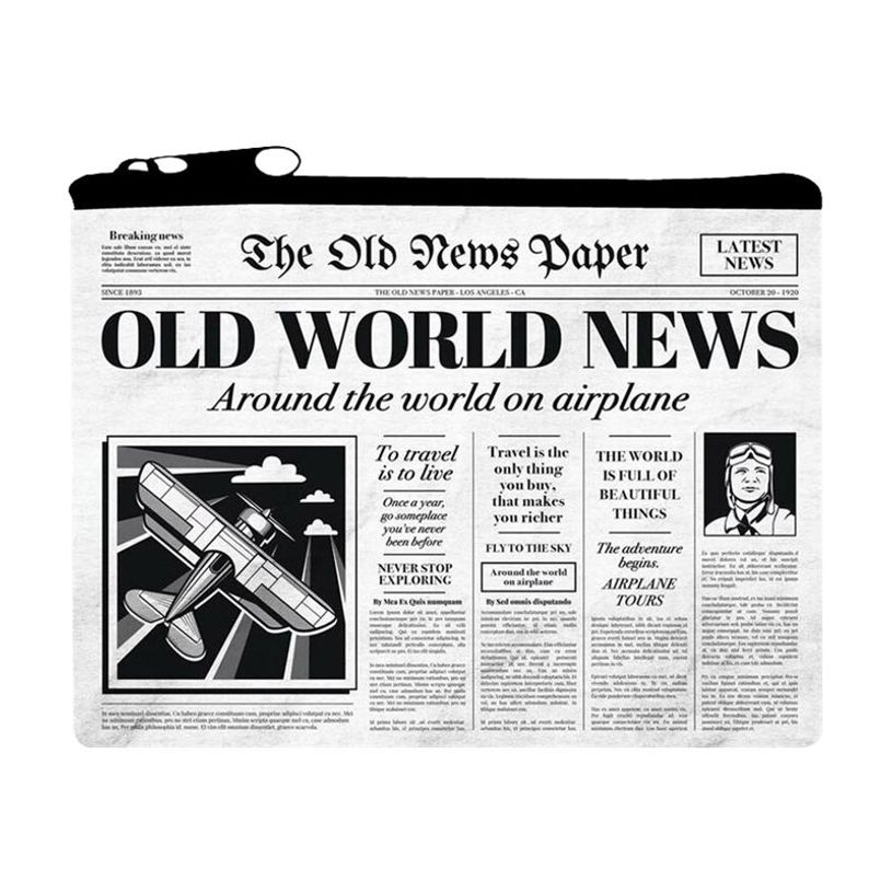 8051122264148-Legami - Porte monnaie - motif journal-P_400003436_1-0