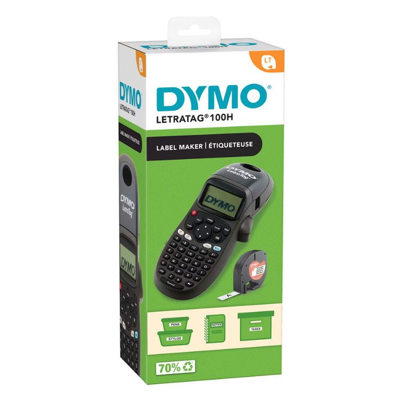 3026981745751-Dymo LetraTag LT-100H Black édition - Étiqueteuse - imprimante d'étiquettes monochrome - impression par tr--1