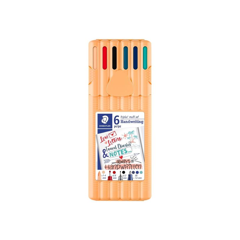 4007817342176-STAEDTLER triplus - Chevalet de 6 stylos - différentes pointes et couleurs-P_400004049_1-0