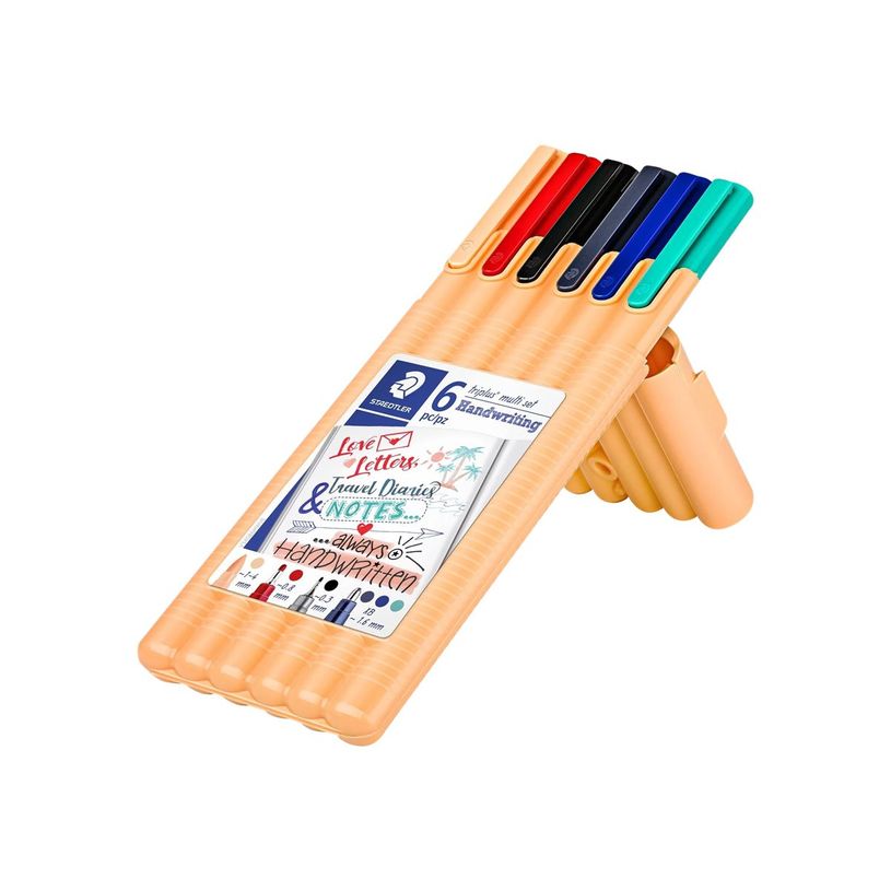 4007817342176-STAEDTLER triplus - Chevalet de 6 stylos - différentes pointes et couleurs-P_400004049_2-1