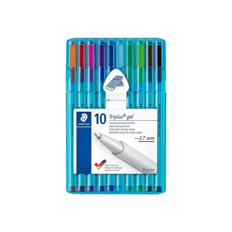 4007817052891-STAEDTLER triplus Gel 462 - Pack de 10 rollers - pointe conique - couleurs assorties-P_400004073_2-1