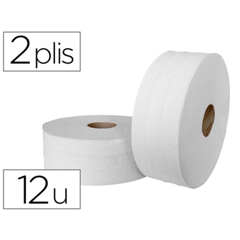 3289180002333-Lolys Jumbo  - Papier toilette 12 rouleaux 2 plis - ouate blanche-P_400004283_1-0
