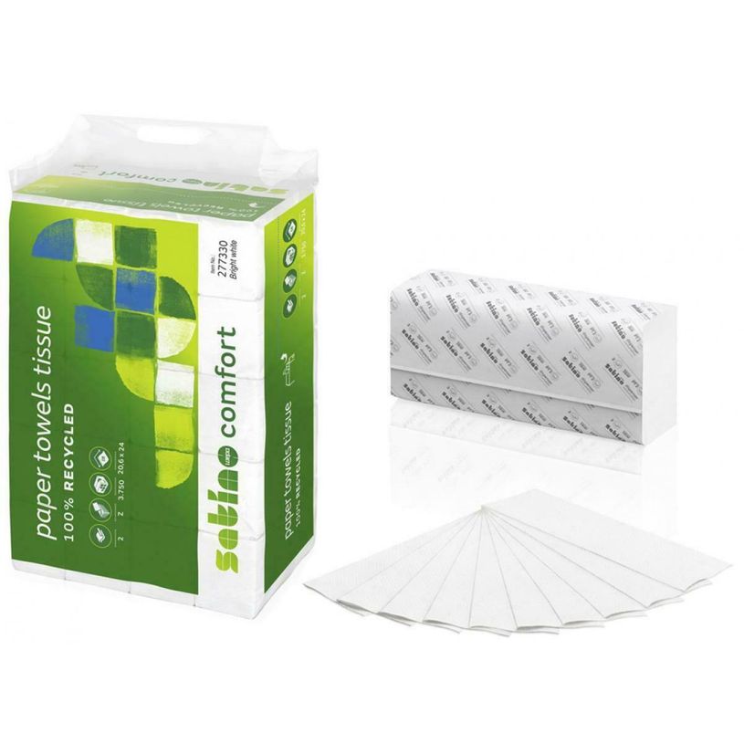 4000735550098-25 Paquets d'essuie-mains 150 feuilles - 2 plis - ouate blanche-P_400004303_1-0