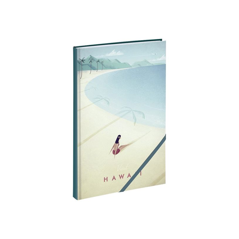 3700368754375-Cahier notebook 14 x 21,5 cm - Travel trip Blue Art - Hawaï-P_400004540_1-0