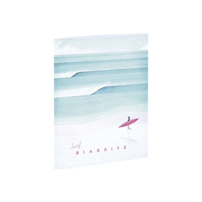 3700368754313-Cahier 16,5 x 22 cm - Travel Trip Blue Art - Biarritz-P_400004542_1-0