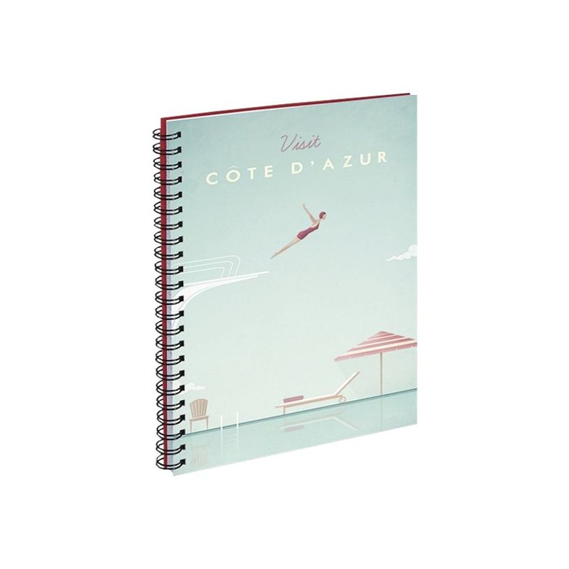 3700368754405-Carnet de notes spiralé 16 x 20 cm - 120 pages - Henry Rivers Blue Art - Côte d'Azur-P_400004545_1-0