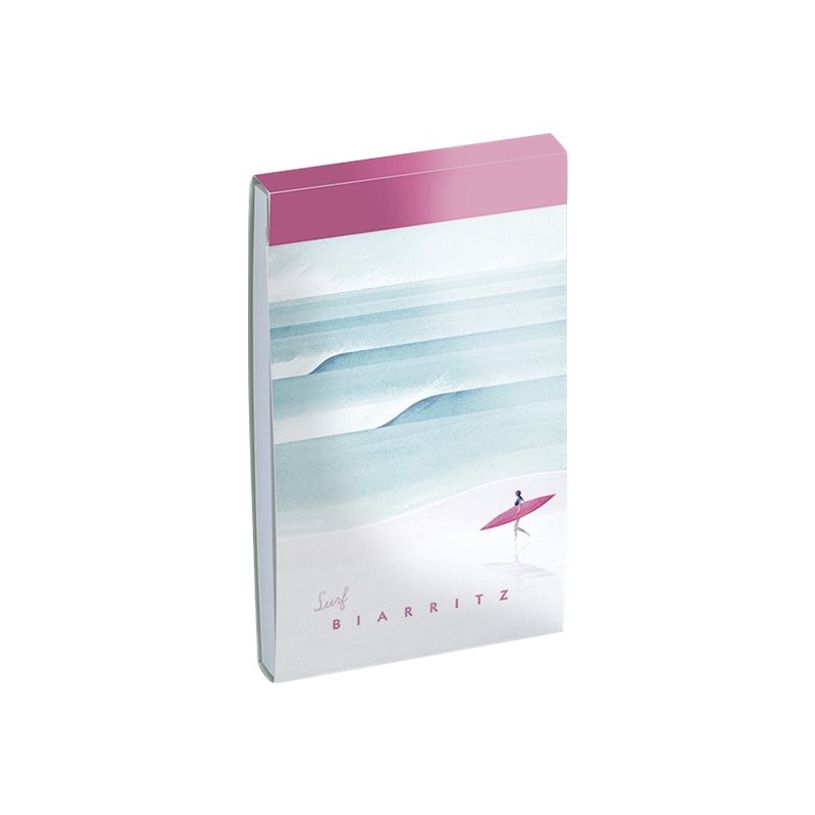 3700368754269-Bloc-notes 7,5 x 11,5 cm - 130 pages unies - Travel trip Blue Art - Biarritz-P_400004554_1-0