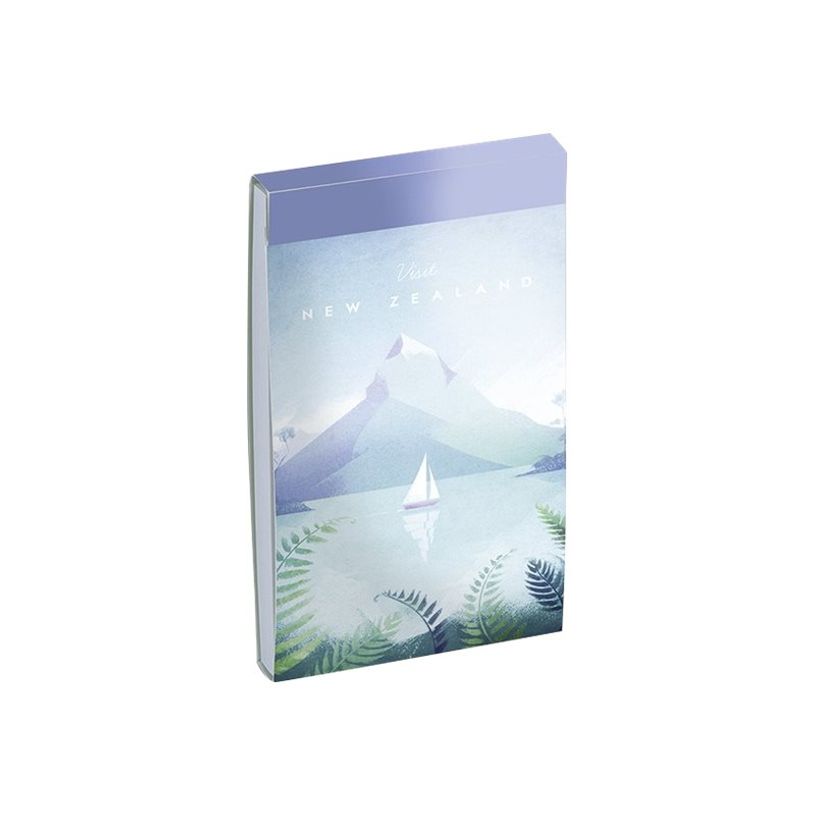 3700368754290-Bloc-notes 7,5 x 11,5 cm - 130 pages unies - Travel trip Blue Art - Nouvelle Zélande-P_400004557_1-0