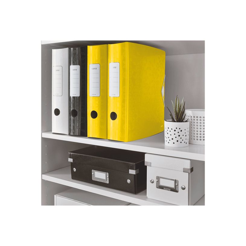 0404000046035-Leitz WOW - Classeur à levier 180° - Dos 80 mm - A4 - pour 600 feuilles - jaune-P_400004603_1-2