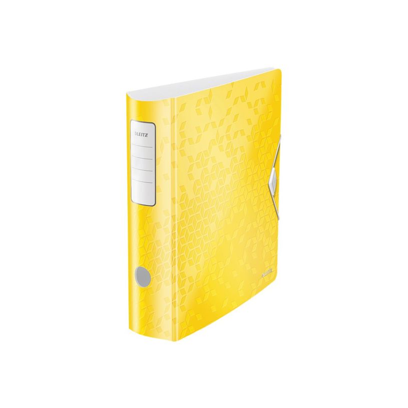 0404000046035-Leitz WOW - Classeur à levier 180° - Dos 80 mm - A4 - pour 600 feuilles - jaune-P_400004603_3-0