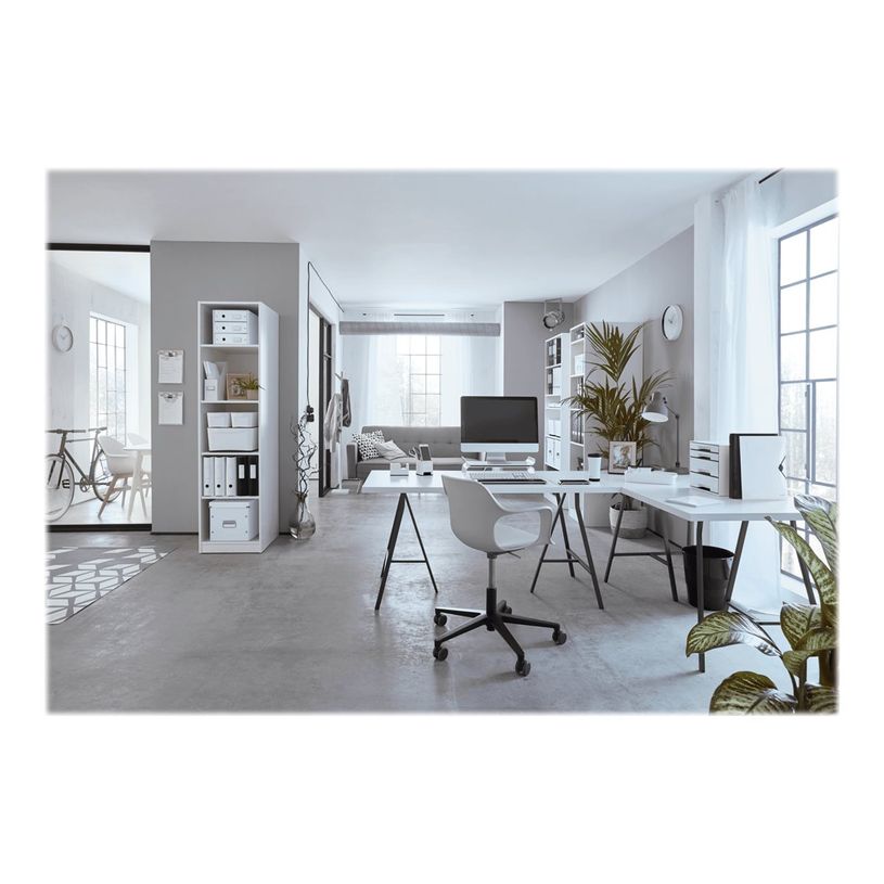 0404000046059-Leitz WOW - Classeur à levier 180° - Dos 65 mm - A4 - pour 350 feuilles - blanc-P_400004605_2-3