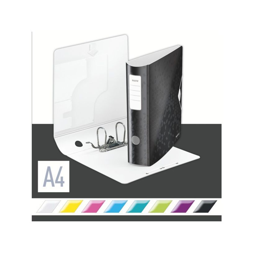 0404000046073-Leitz WOW - Classeur à levier 180° - Dos 65 mm - A4 - pour 350 feuilles - noir-P_400004607_3-2