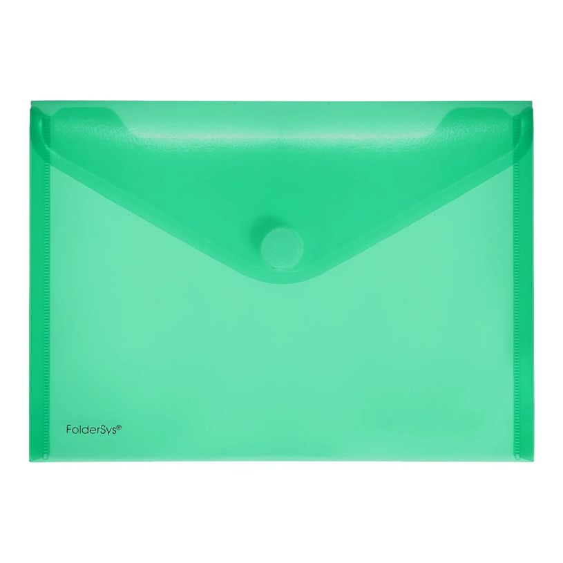 4250037413069-FolderSys - pochette - pour A5 - capacité : 90 feuilles - vert transparent-P_400004616_1-0