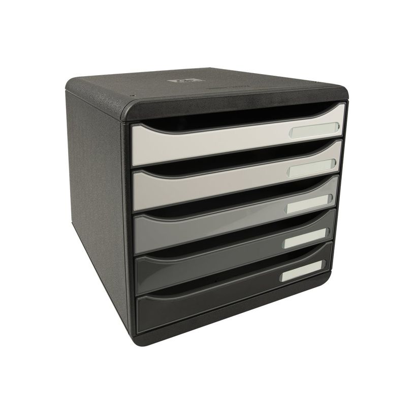 9002493424753-Exacompta BigBox Plus - Module de classement 5 tiroirs - noir/gris brillant-P_400004640_1-0