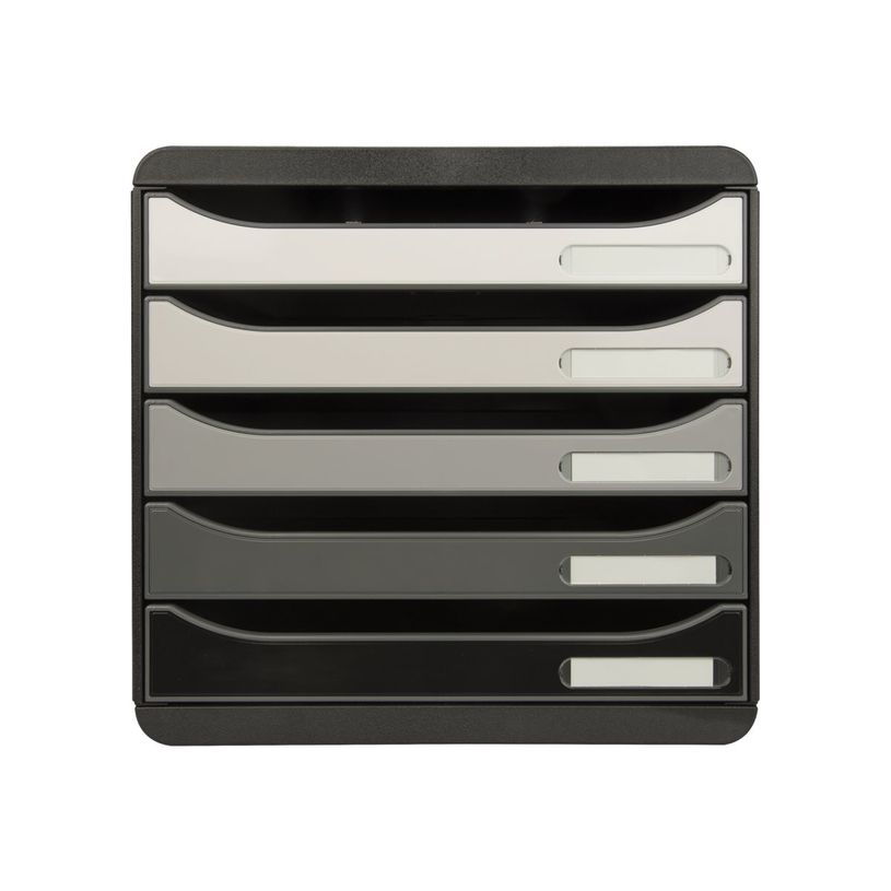 9002493424753-Exacompta BigBox Plus - Module de classement 5 tiroirs - noir/gris brillant-P_400004640_2-1