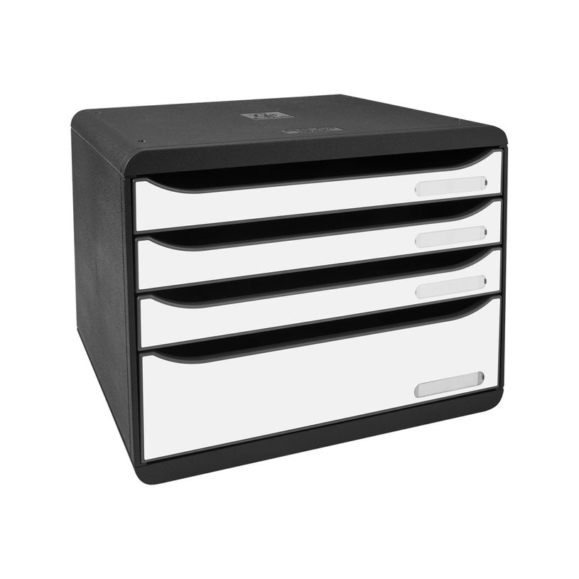 9002493424777-Exacompta BigBox - Module de classement à l'italienne 4 tiroirs - noir /blanc-P_400004642_1-0