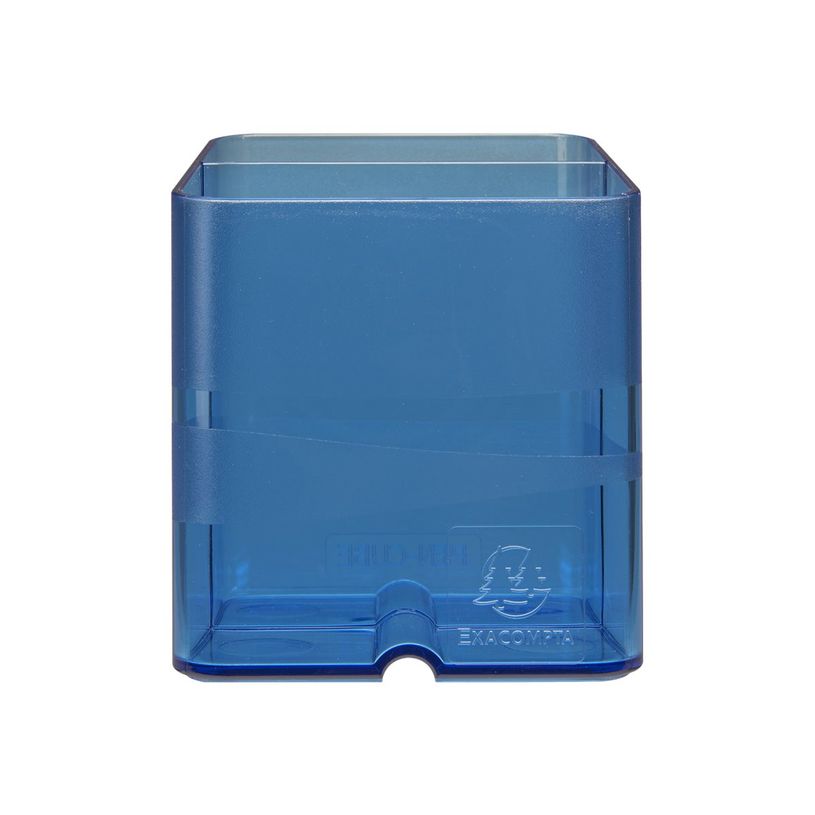 9002493099692-Exacompta Pen-Cube - Pot à crayons bleu royal translucide-P_400004651_1-0