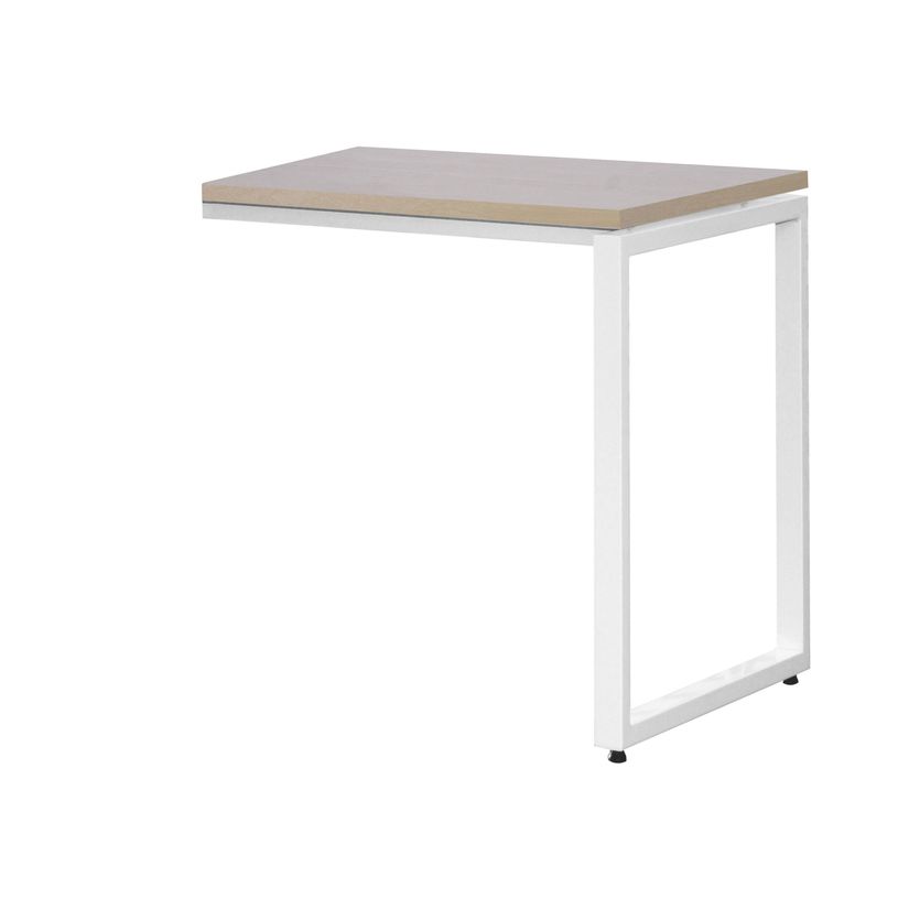3700339878055-Retour bureau MT1 Elégance - L80 x P67 x H75 cm - pieds blancs - plateau imitation hêtre-P_400004671_1-0