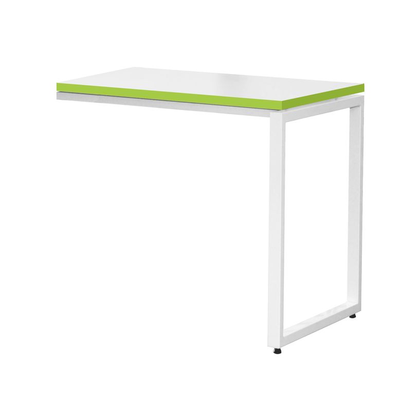 3700339874149-Retour bureau MT1 Elégance - L80 x P67 x H75 cm - pieds blancs - plateau blanc chants ver-P_400004673_1-0