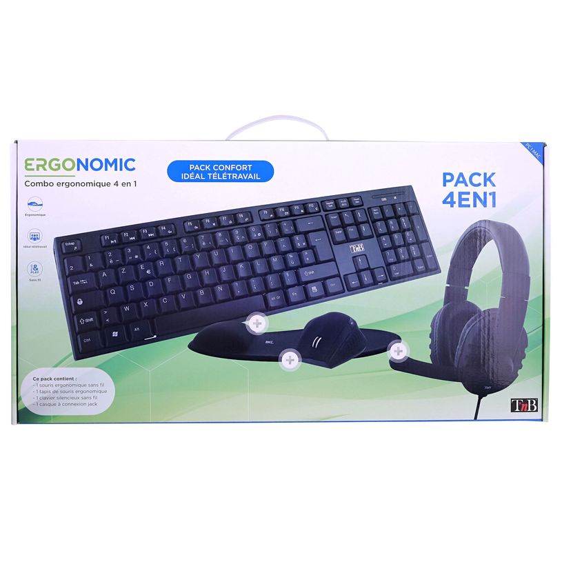 3303170101261-T'nB ERGONOMIC - ensemble clavier, casque et souris sans fil + tapis ergonomique - noir-P_400004678_7-3
