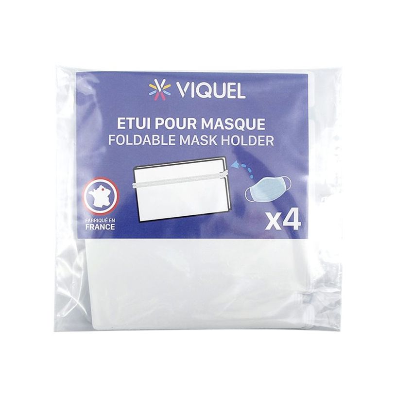 3135250983357-Viquel - Pack de 4 étuis pliables pour masque - blanc-P_400004731_4-0