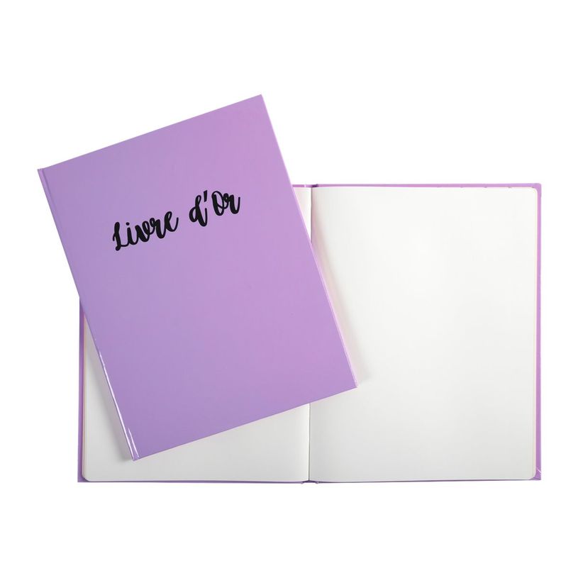 3130630476672-Exacompta Aquarel - Livre d'or 27 x 22 cm - mauve-P_400004903_3-1