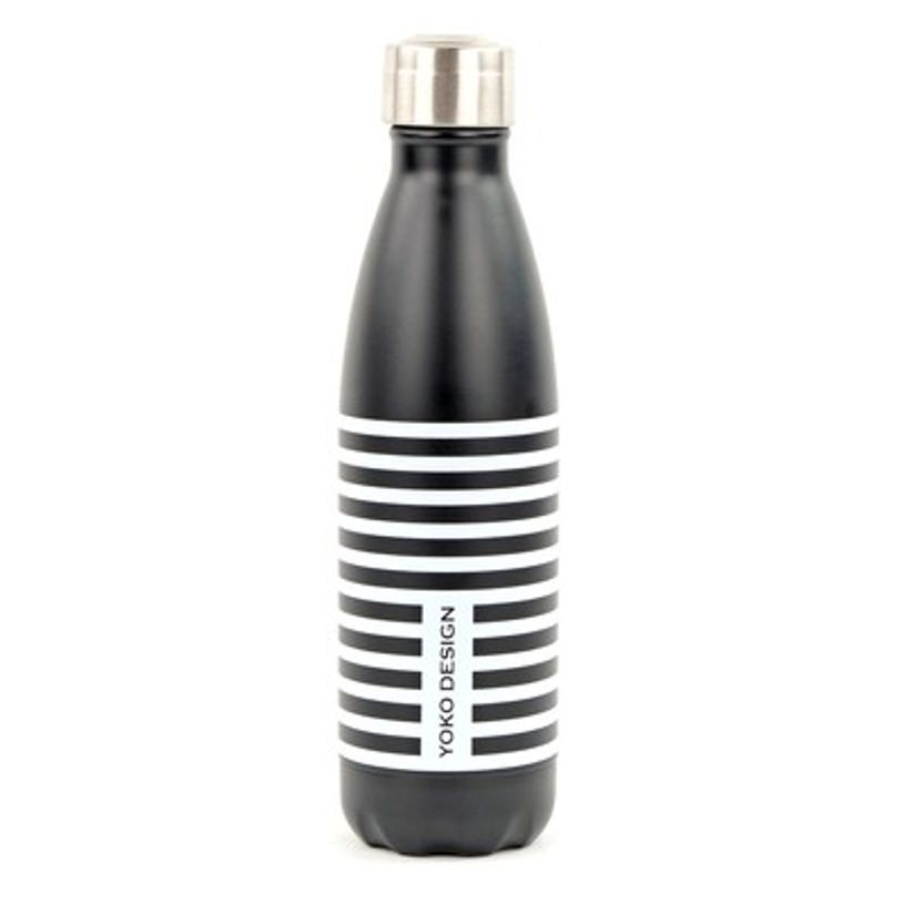3411800016943-Gourde Bouteille isotherme - noir/blanc - Yoko Design-P_400004928_1-0