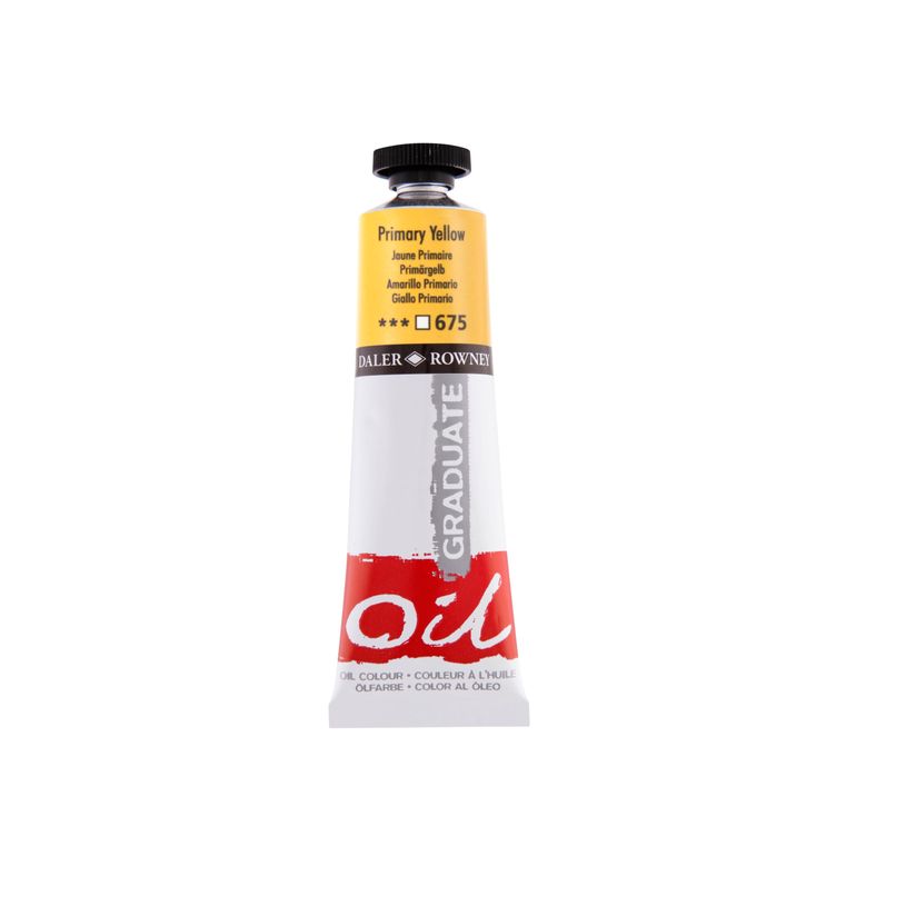 50807864-Daler-Rowney Graduate 675 - Peinture à huile - 38 ml - jaune primaire--0