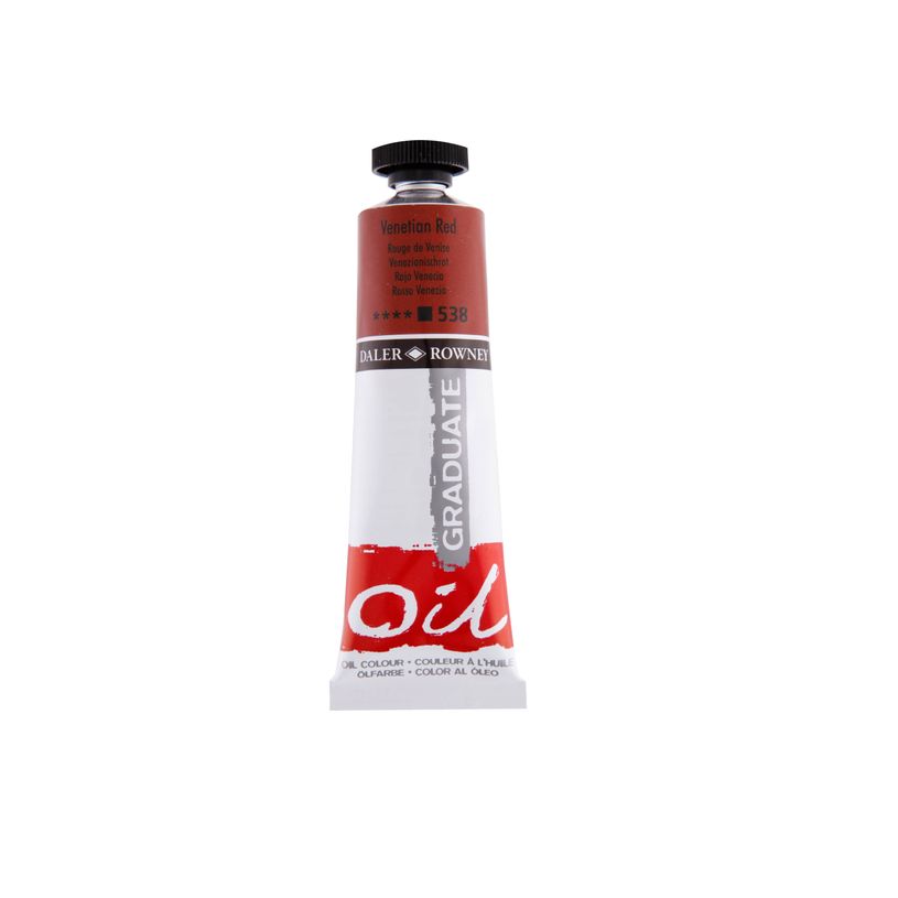 50808205-Daler-Rowney Graduate 538 - Peinture à huile - 38 ml - rouge de Venise--0