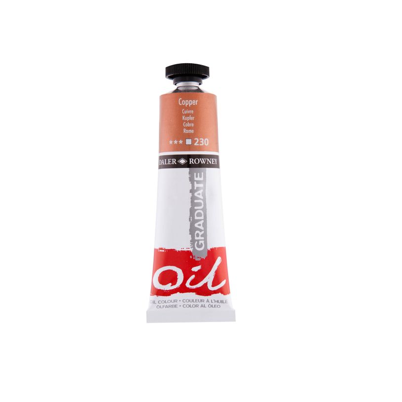 50808328-Daler-Rowney Graduate 230 - Peinture à huile - 38 ml - cuivre--0
