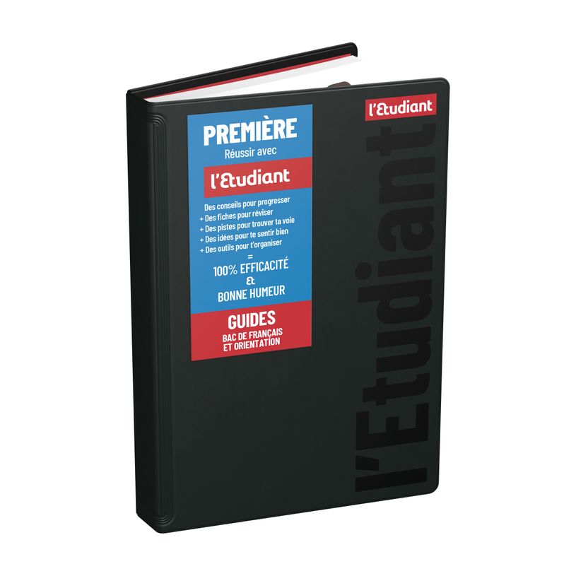 3147280213212-L'ETUDIANT BAC PREMIERE Agenda Scolaire - 12x18cm - Noir - Hamelin--0