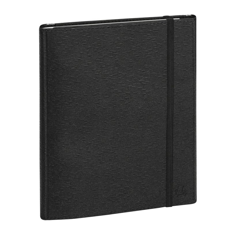 3660942072311-Agenda de bureau spiralé 16 mois Classic All in One - 1 semaine sur 2 pages - 15 x 21 cm - Noir - Exac--0