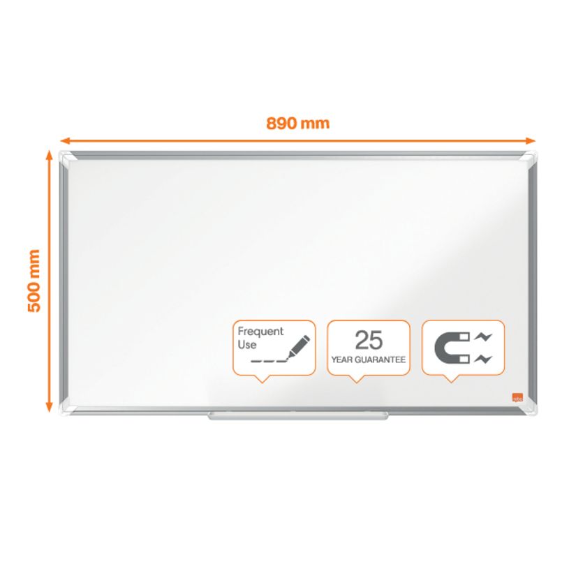 5028252611886-Nobo Premium Plus Widescreen - Tableau blanc émaillé - magnétique - 89 x 50 cm-P_400005003_3-2