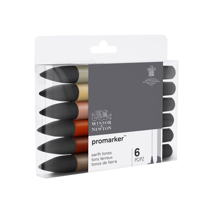 884955073872-ProMarker - 6 Marqueurs double pointe - tons terreux-P_400005032_2-2