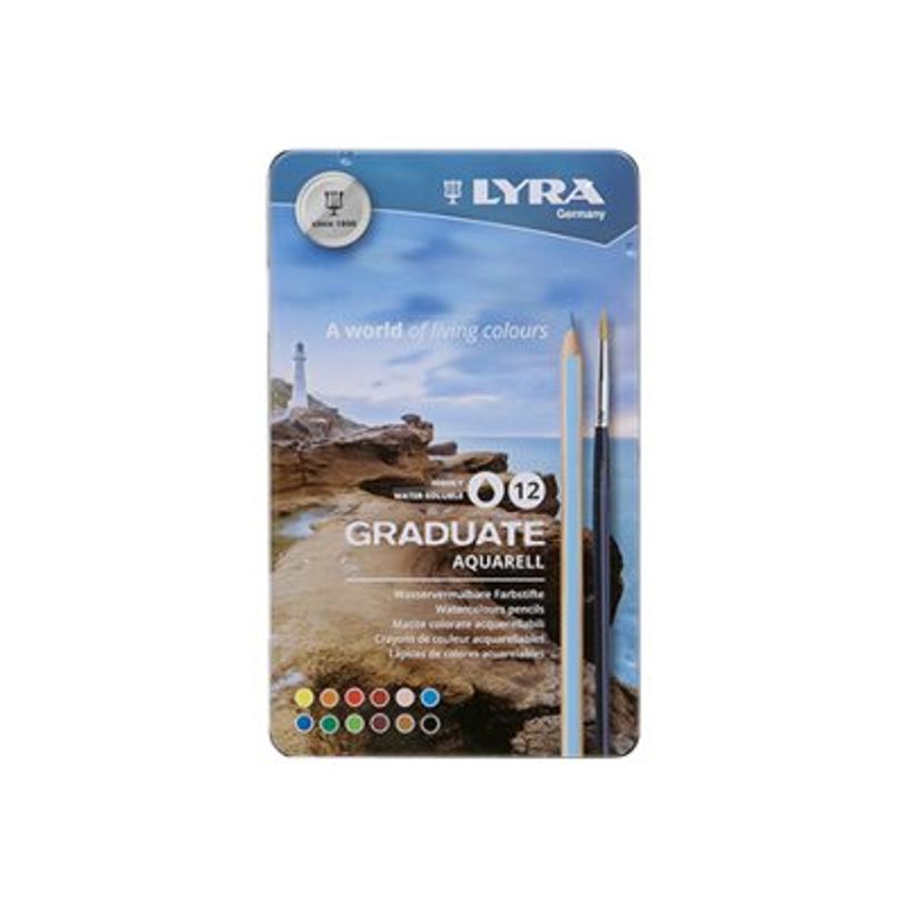 4084900213438-Lyra Graduate - 12 Crayons de couleur aquarellables - boîte métal-P_400005172_1-0