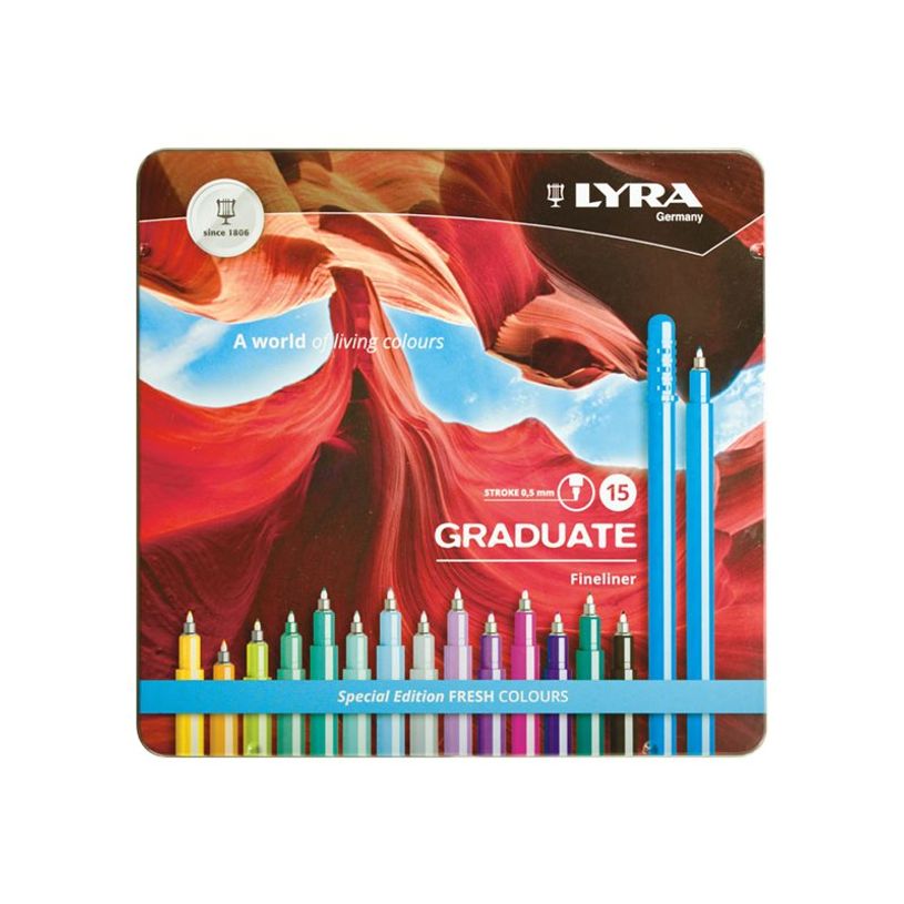 4084900603369-Lyra Graduate - 15 Feutres fins - couleurs froides-P_400005205_1-0