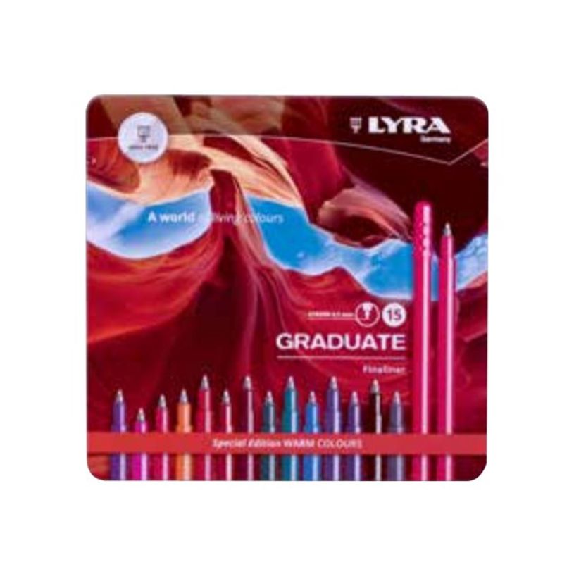 4084900603390-Lyra Graduate - 15 Feutres fins - couleurs chaudes-P_400005206_1-0