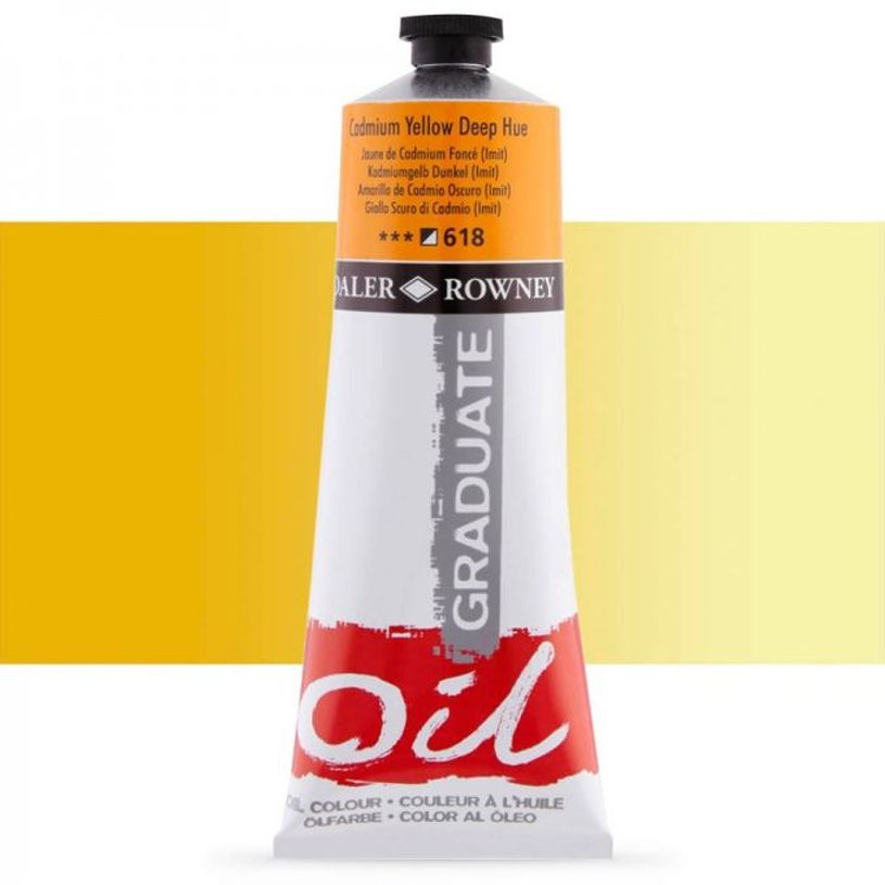 50807871-Daler-Rowney Graduate 618 - Peinture à huile - 38 ml - jaune cadium-P_400005214_1-0