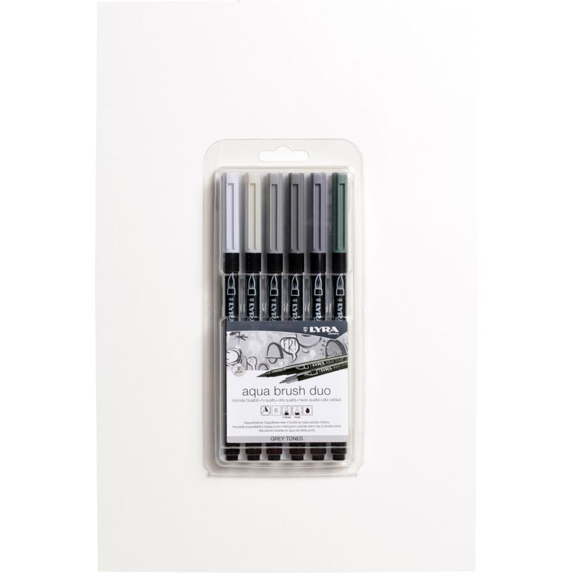 4084900610237-Lyra Aqua Brush Duo - 6 Feutres pinceaux - nuances de gris-P_400005338_1-0