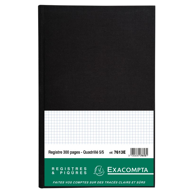 3130630076131-Exacompta - Registre 5x5 folioté - 32 x 19,5 cm - 300 pages-P_400005438_2-1