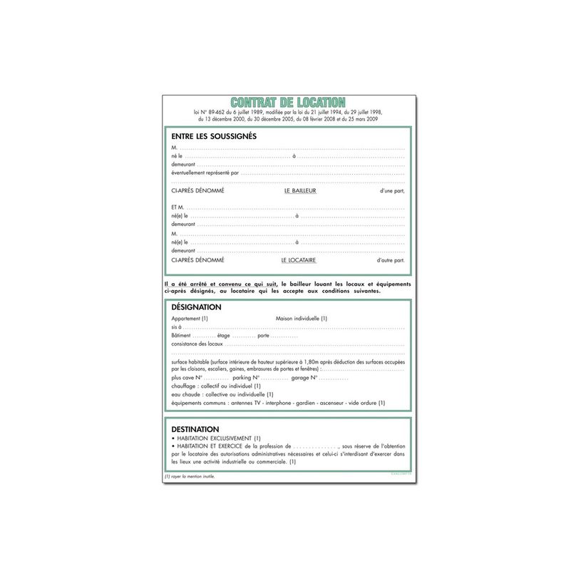 3130630000457-Exacompta - 50 Feuilles contrat de location pour locaux non meublés (pour dossiers réf 4-P_400005440_2-1