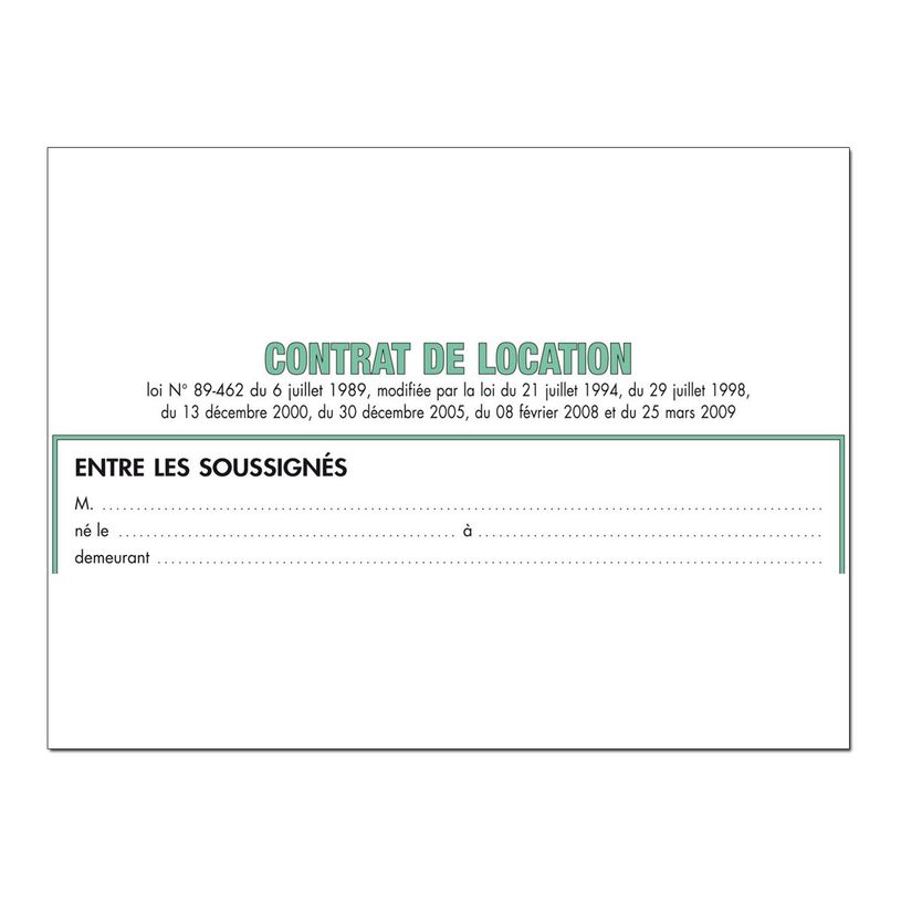 3130630000457-Exacompta - 50 Feuilles contrat de location pour locaux non meublés (pour dossiers réf 4-P_400005440_3-2